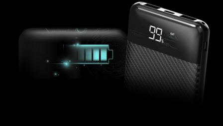 Powerbank - Powerbank 10000 mah - Powerbanks - GP28 - Zwart