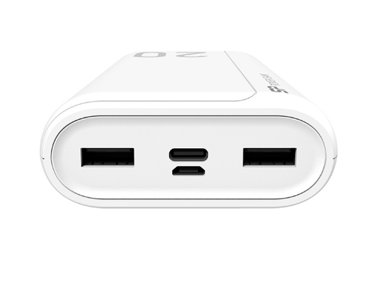 Powerbank - Powerbank 20000 mah - Powerbanks - GS15 - Wit_zijaanzicht
